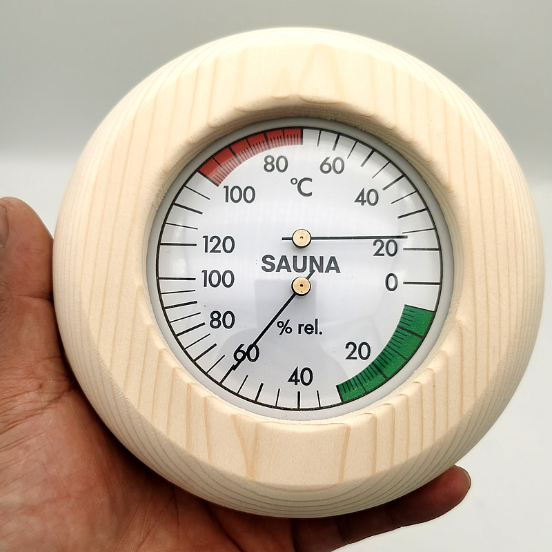Home Bathroom Sauna - Wall Hung Thermo-Hygrometer Sauna Room Steam