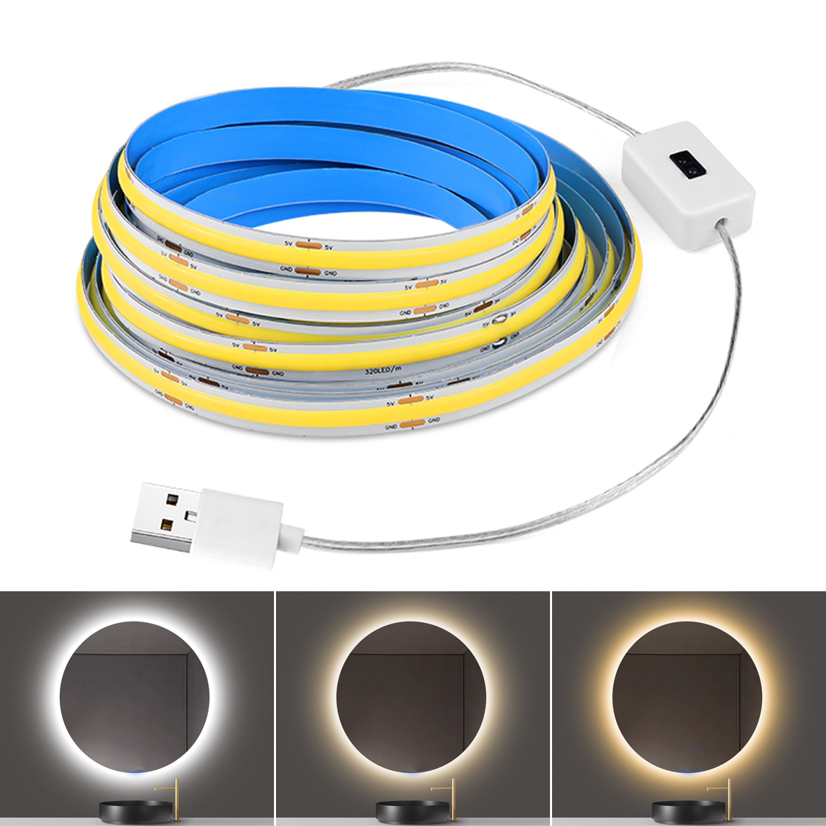 Home Bathroom Vanity - Bathroom Lights Mirror LED Light COB