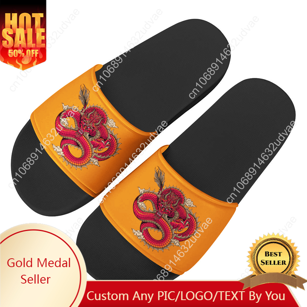 Home Bathroom Lights - Chinese Dragon Sandals Home Slippers Water