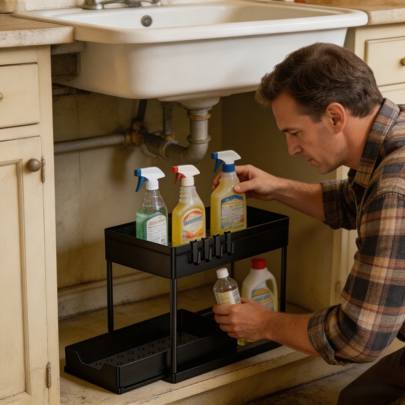 Home Goods Bathroom Cabinets - Home Household Multipurpose Under Sink Storage