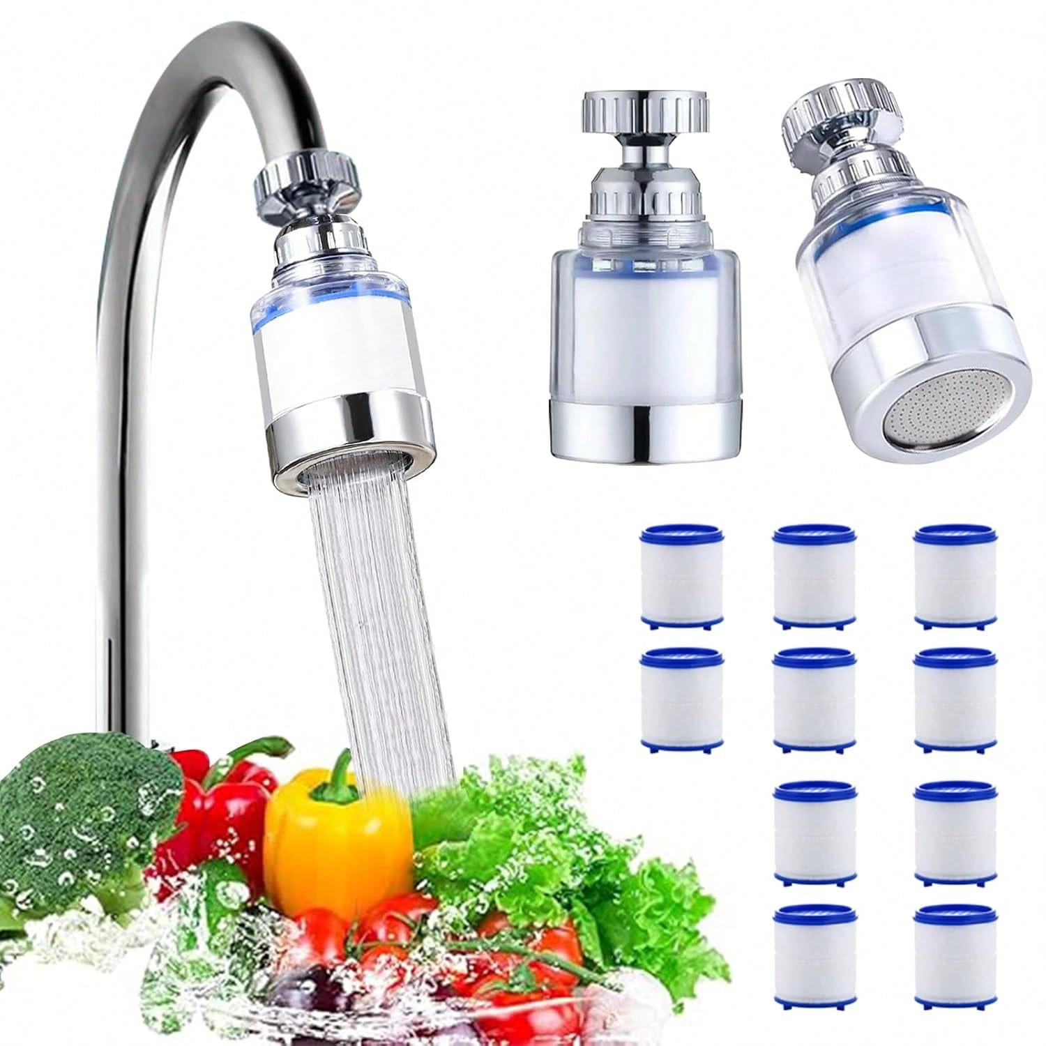 Home Bathroom Sink - 10/20/30 Pack Sink Water Faucet Filter