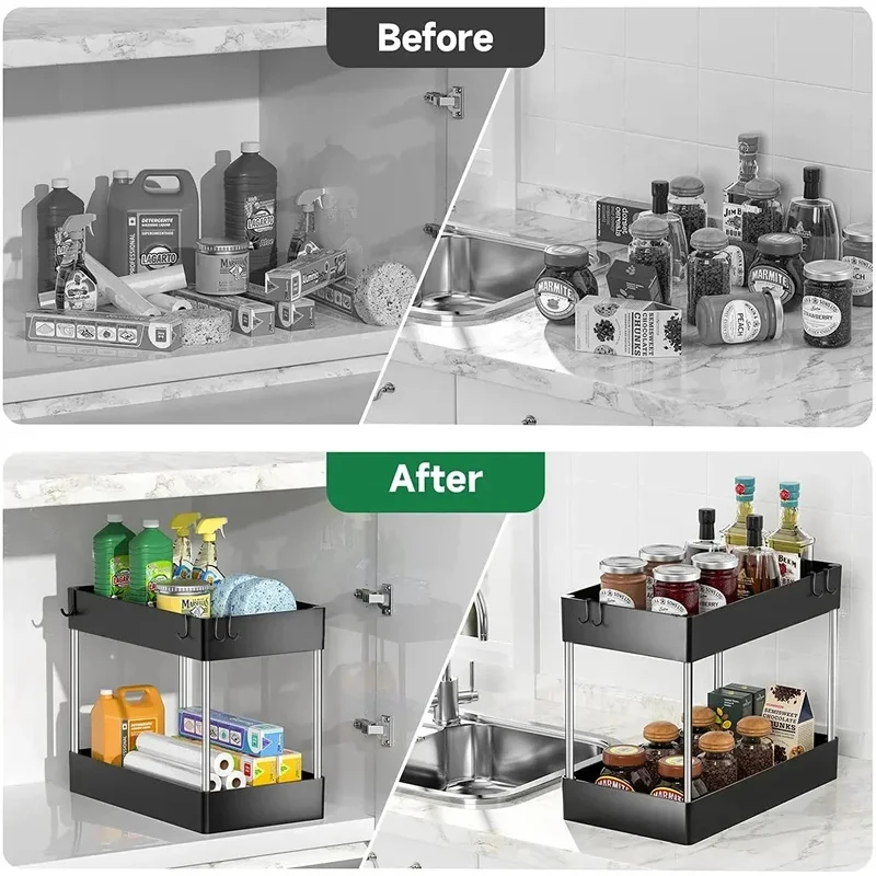 Home Goods Bathroom Cabinets - Home Household 1 Pcs 2 Tier