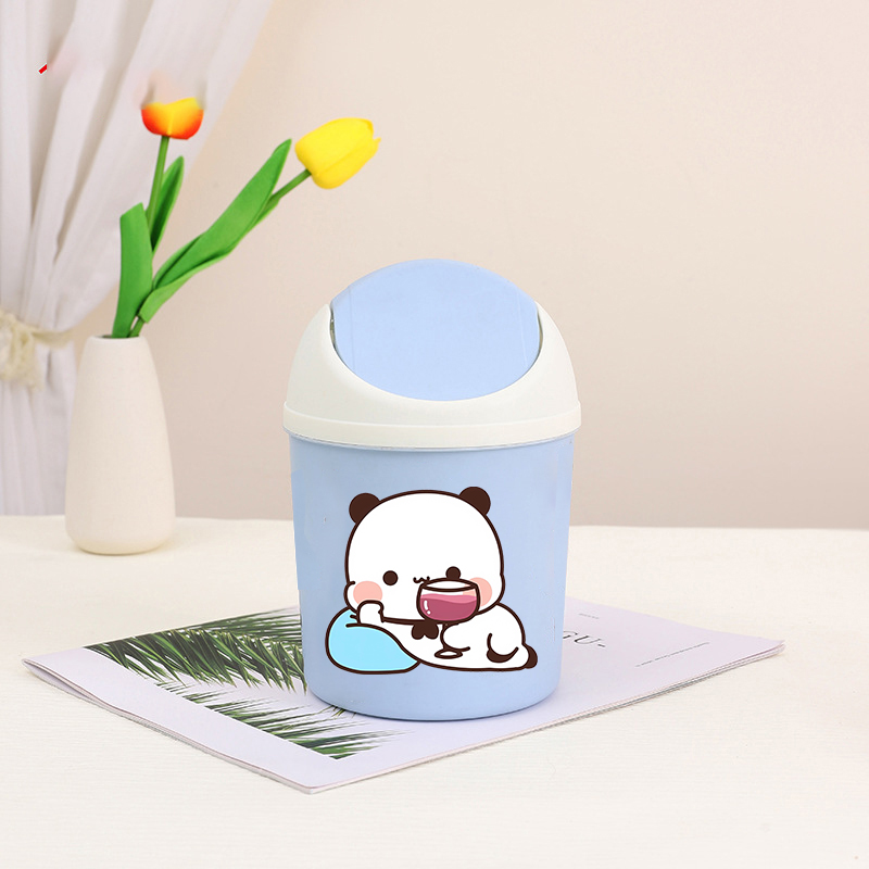 Home Bathroom Trash Can - Bubu Dudu Mini Desktop Bin Yier