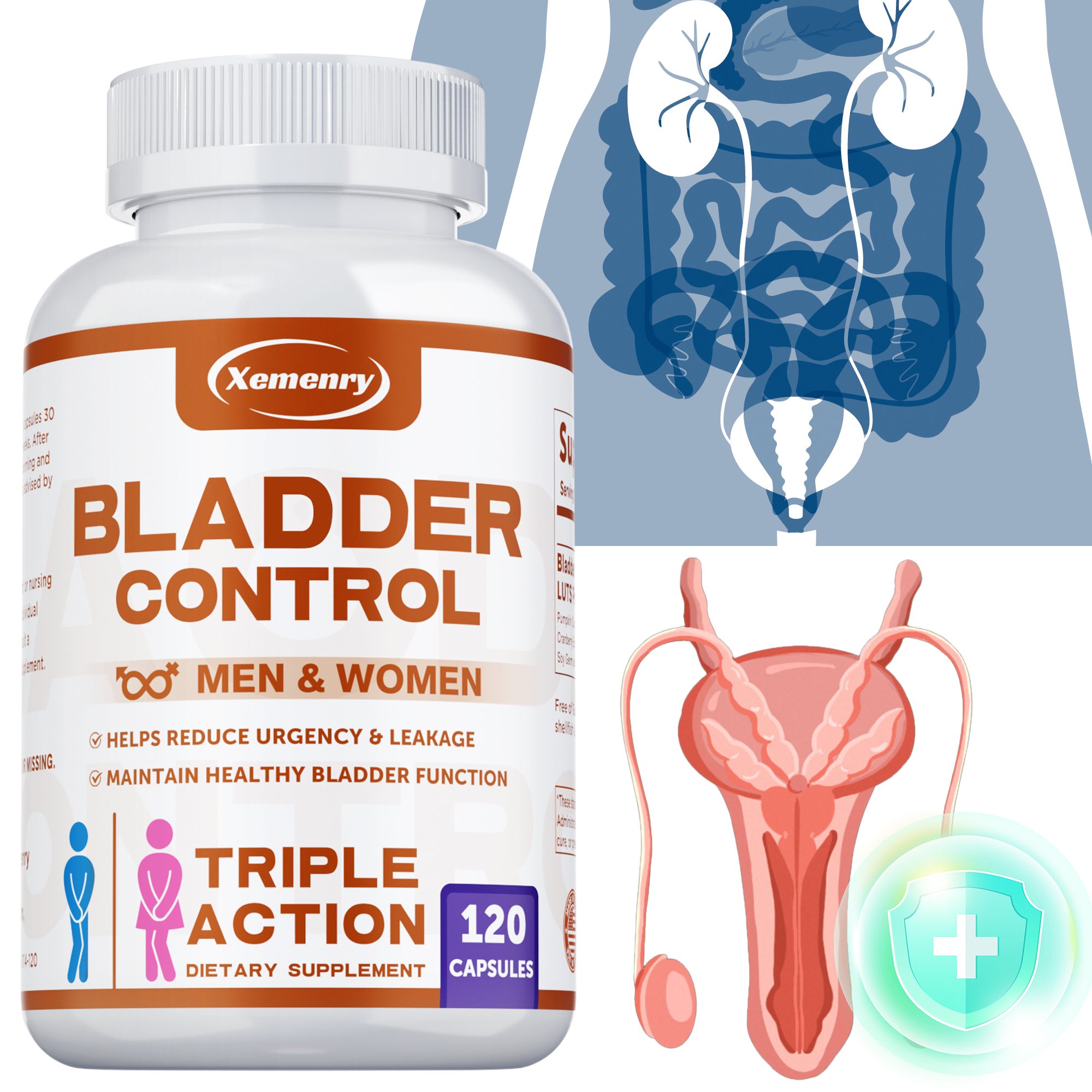 Home Bathroom Urinal - Bladder Control Supplement - Improves Urination