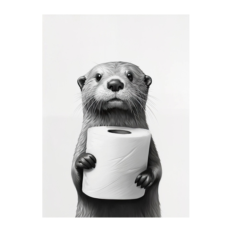 Cute Animals Toilet Paper Livi - Home Bathroom Wallpaper recensie en prijs