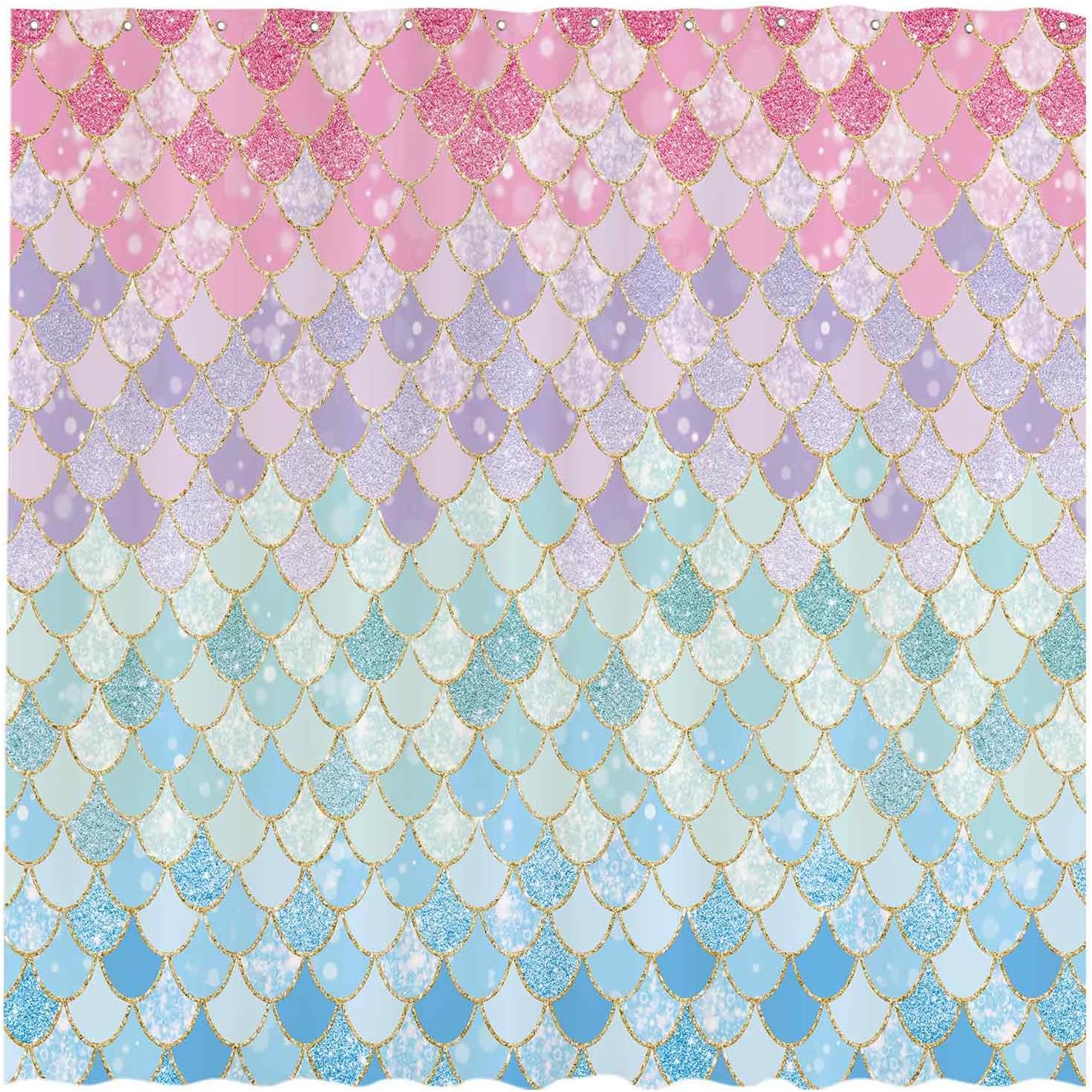 Mermaid Scales Shower Curtain  - Home Bathroom Scales recensie en prijs