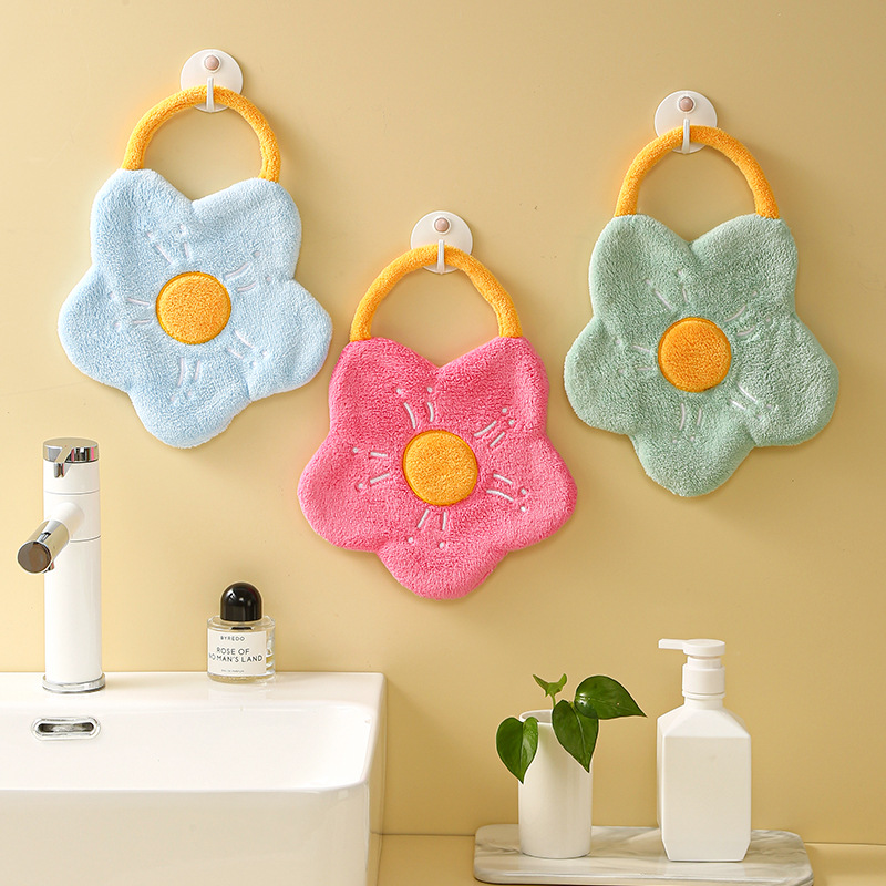 Cartoon Flower Hand Towel Soft - Home Bathroom Sink recensie en prijs