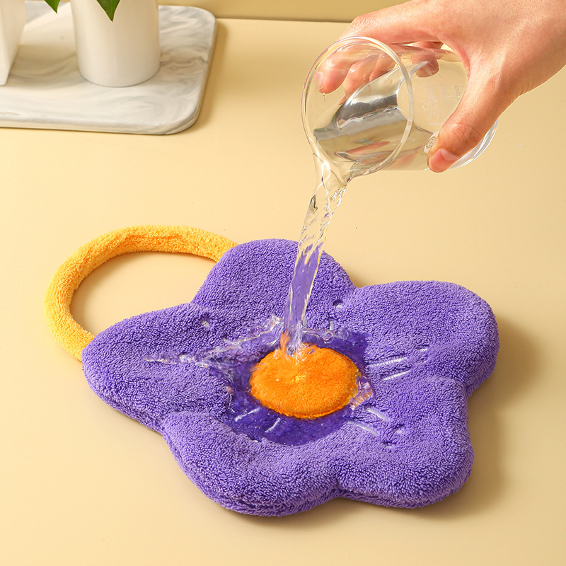 Cartoon Flower Hand Towel Soft - Home Bathroom Sink recensie en prijs