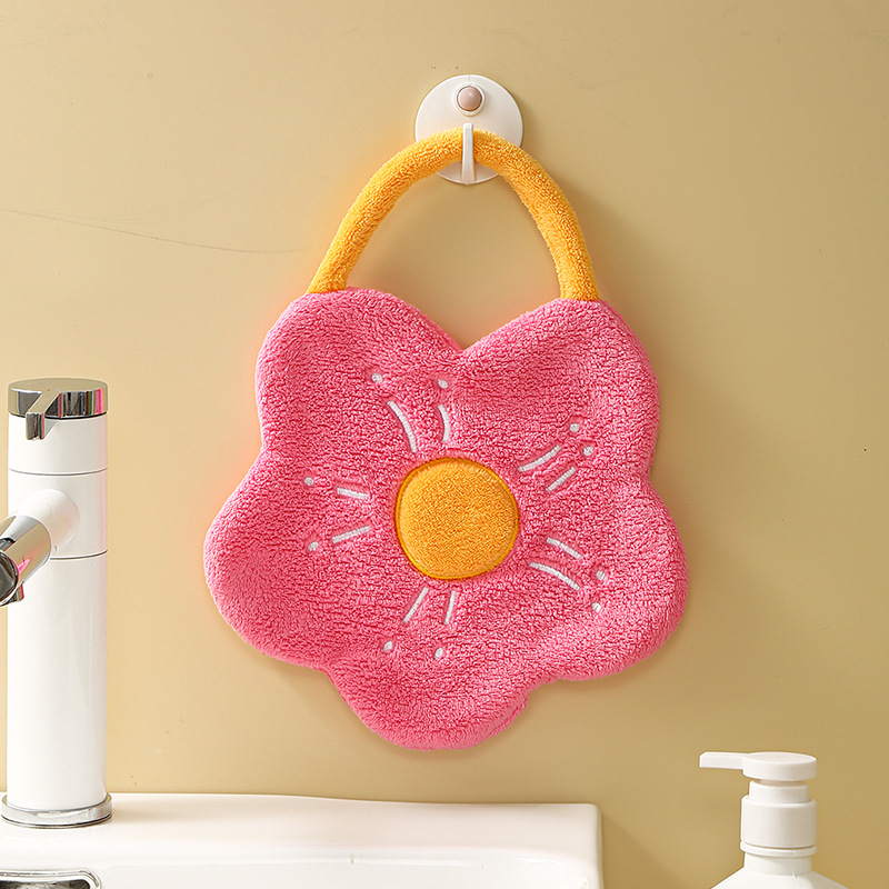 Cartoon Flower Hand Towel Soft - Home Bathroom Sink recensie en prijs