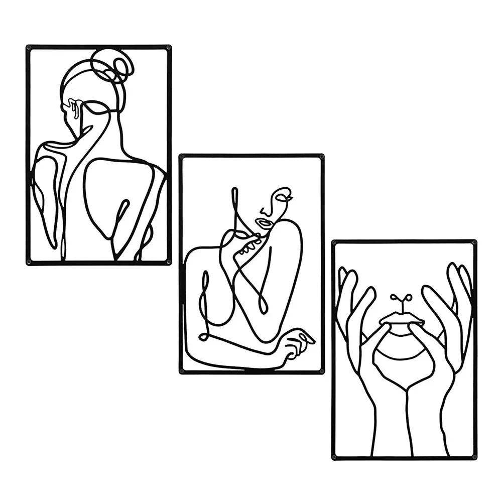 3pcs Stunning Line Drawing Dec - Home Creation Bathroom recensie en prijs