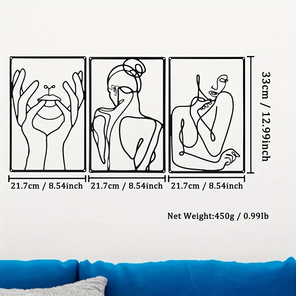 3pcs Stunning Line Drawing Dec - Home Creation Bathroom recensie en prijs