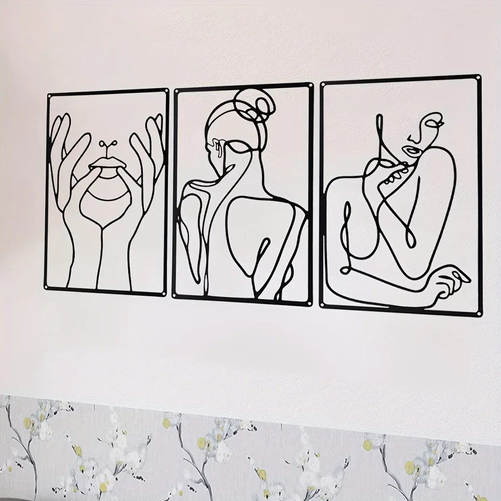 3pcs Stunning Line Drawing Dec - Home Creation Bathroom recensie en prijs