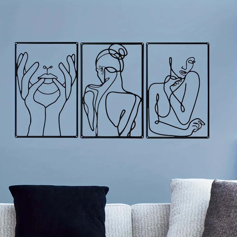 3pcs Stunning Line Drawing Dec - Home Creation Bathroom recensie en prijs