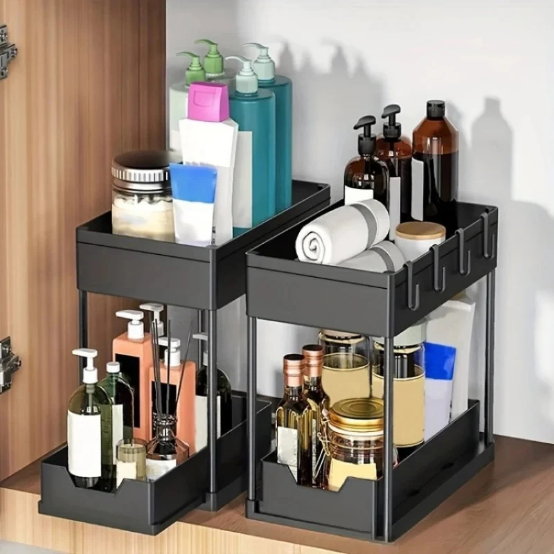 2 Tier Under Sink Sliding Orga - Home Goods Bathroom Cabinets recensie en prijs