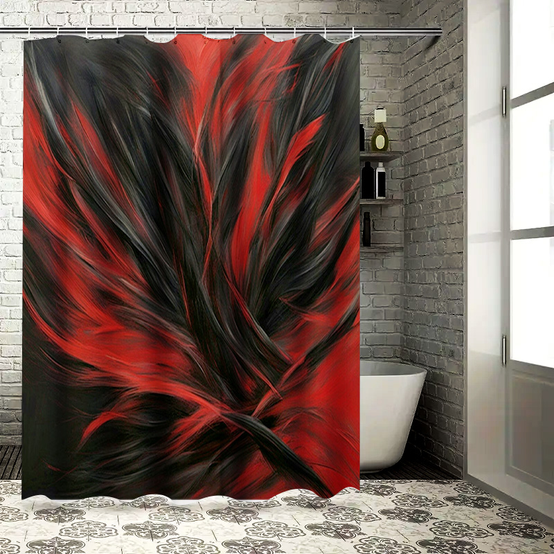 Red and Black Abstract Print S - Home Bathroom Ideas recensie en prijs