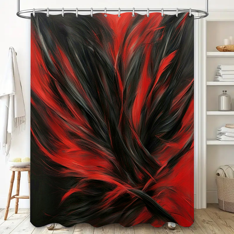 Red and Black Abstract Print S - Home Bathroom Ideas recensie en prijs