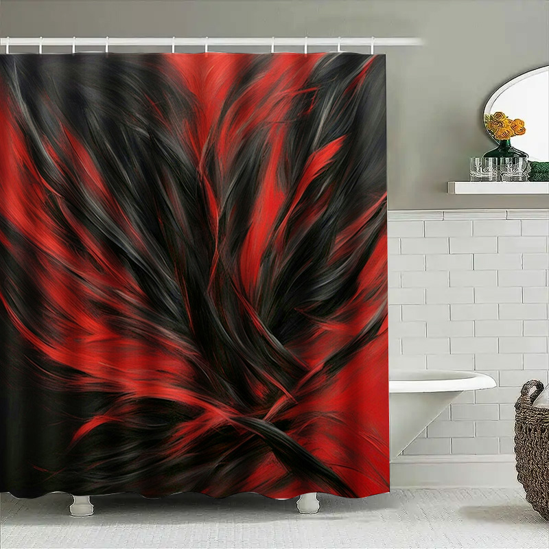 Red and Black Abstract Print S - Home Bathroom Ideas recensie en prijs