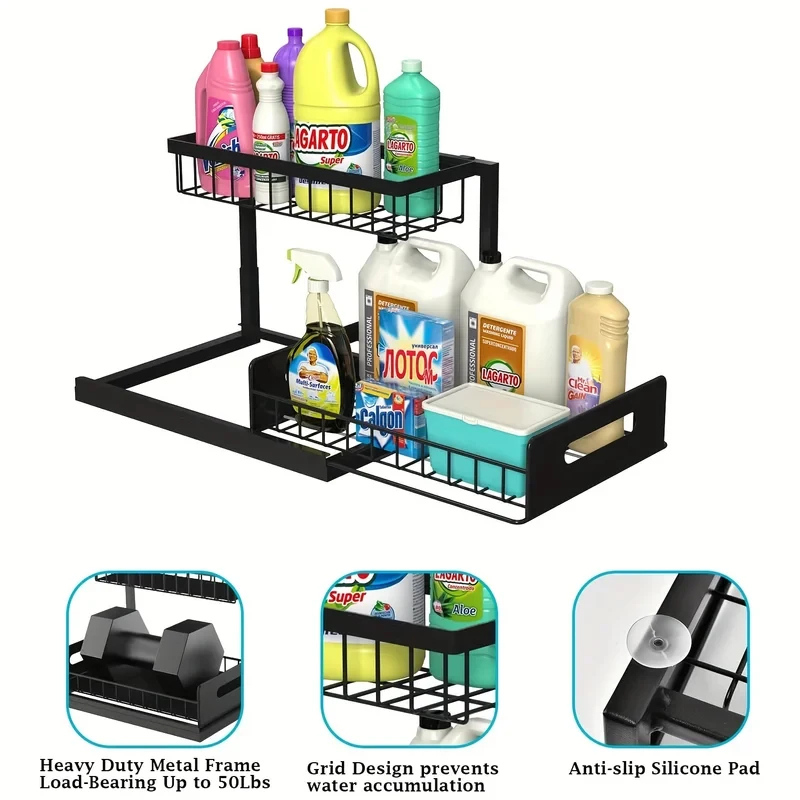 Household Pull Out Under Sink  - Home Goods Bathroom Cabinets recensie en prijs