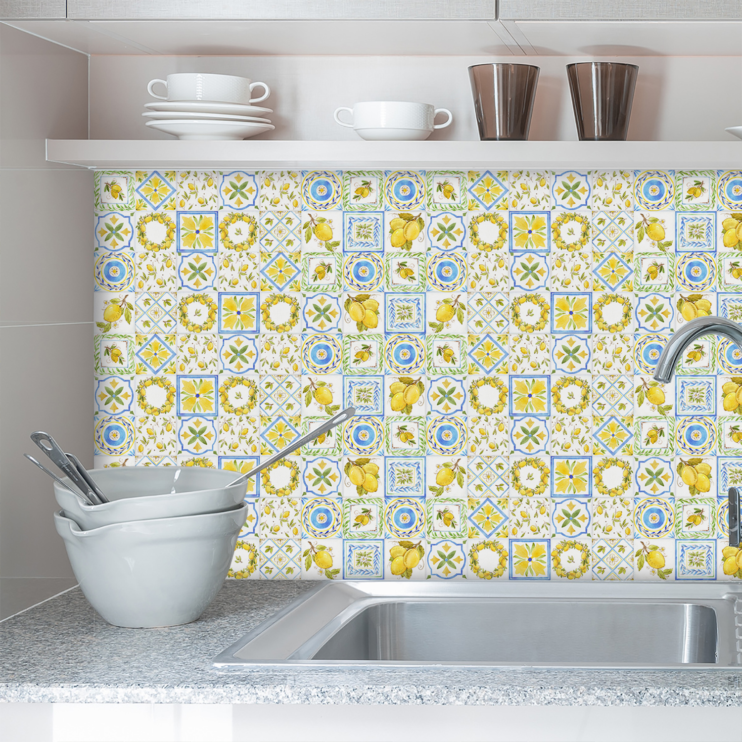 Fresh Style Lemon Ceramic Wall - Home Bathroom Wallpaper recensie en prijs