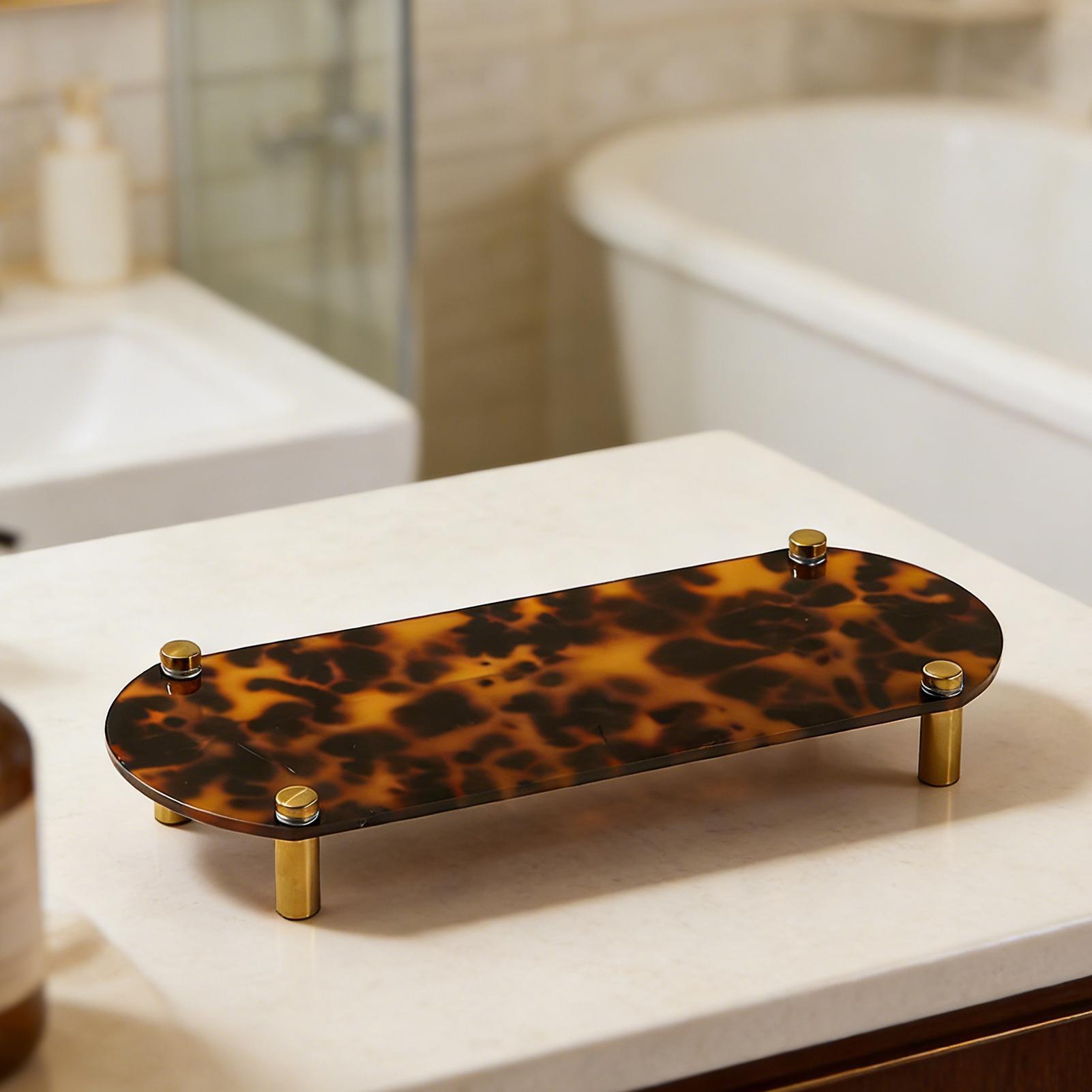 Bathroom Counter Tray Tortoise - Home Bathroom Sink recensie en prijs