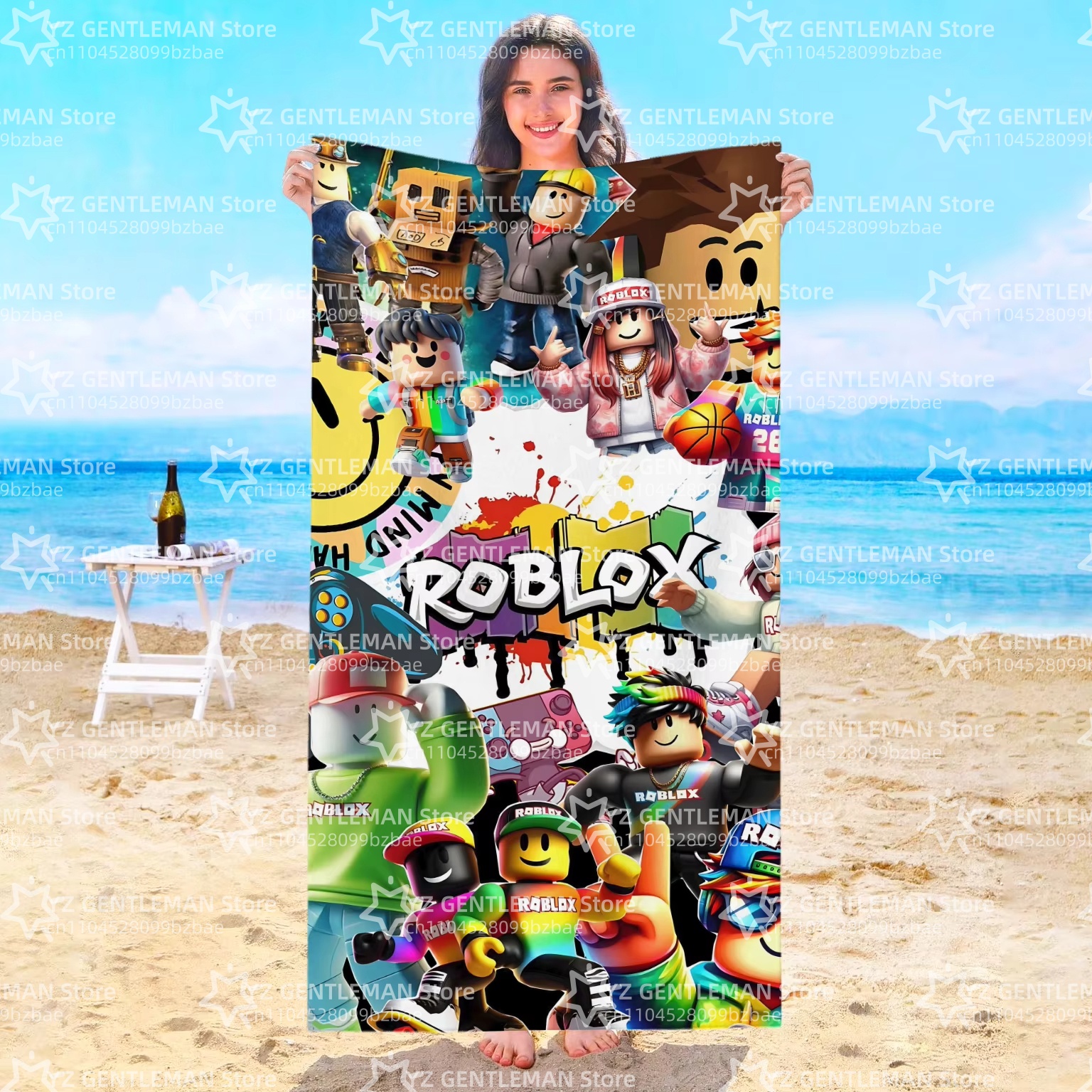 Roblox Beach Towel Travel Hote - Home Bathroom Sauna recensie en prijs
