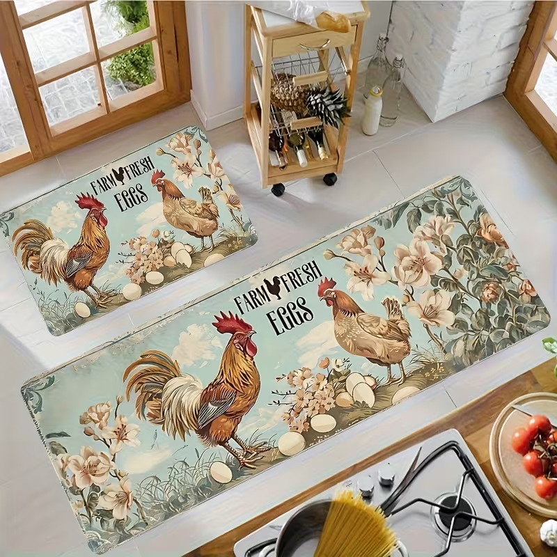Farm Rooster And Flower Kitche - Home Goods Bathroom Sets recensie en prijs