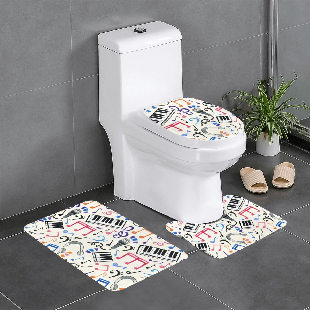 Good Beats - Music Notes & Sym - Home Goods Bathroom Sets recensie en prijs