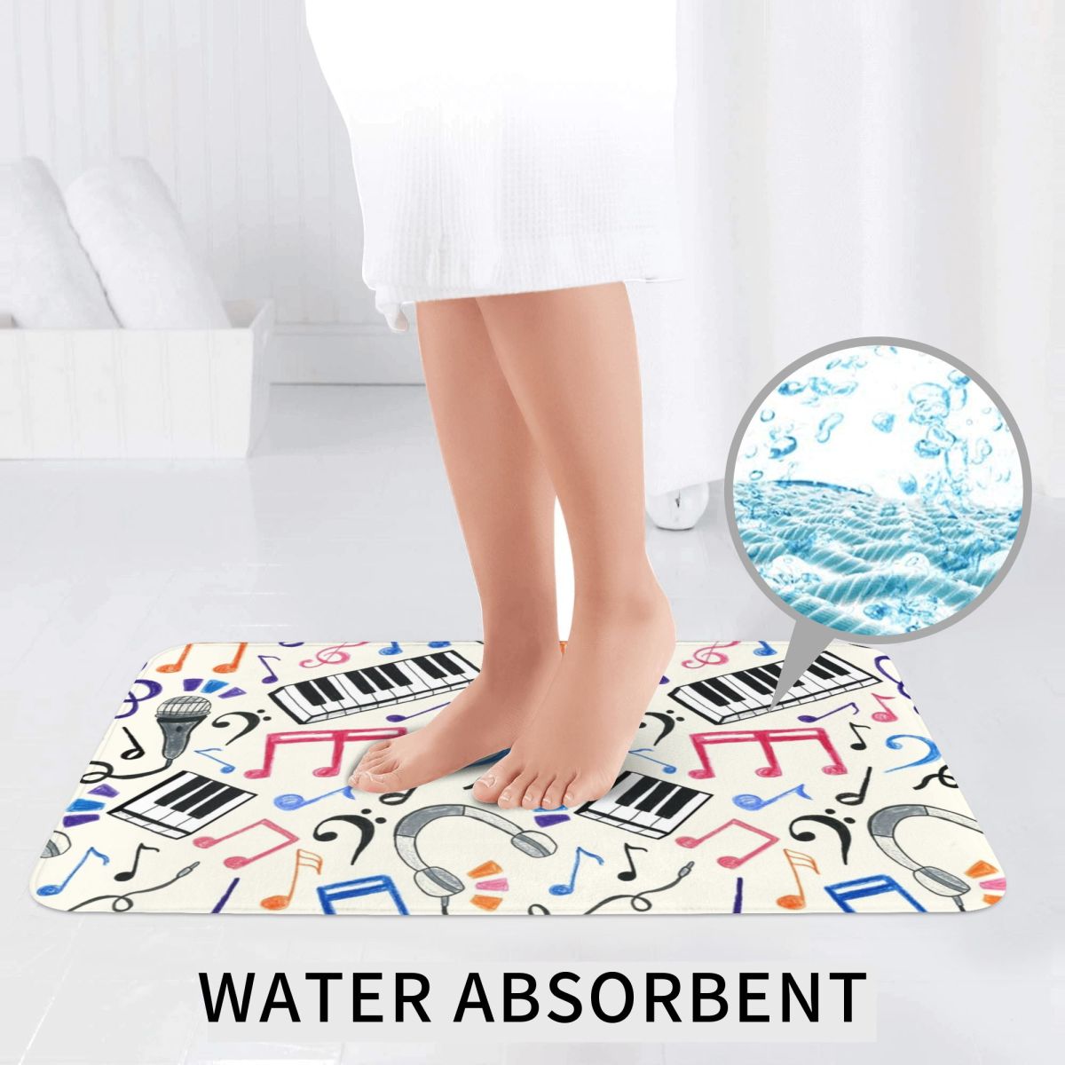 Good Beats - Music Notes & Sym - Home Goods Bathroom Sets recensie en prijs
