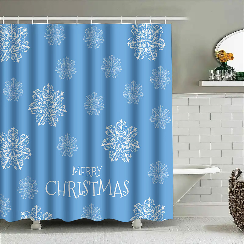 Christmas Shower Curtain Snowf - Home Bathroom Ideas recensie en prijs
