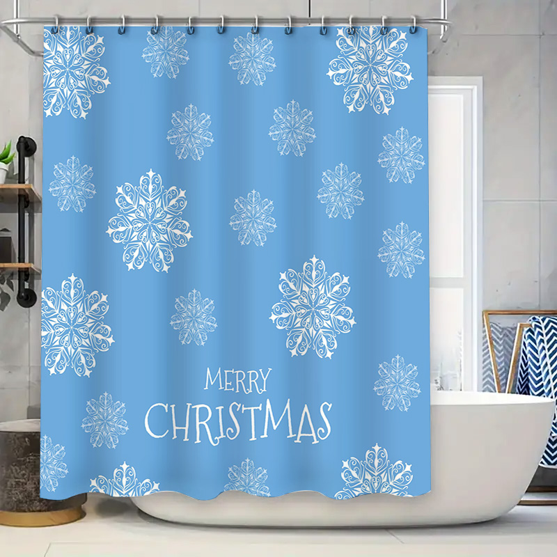 Christmas Shower Curtain Snowf - Home Bathroom Ideas recensie en prijs