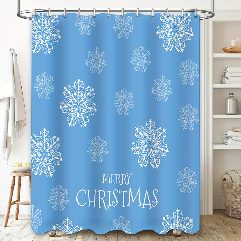 Christmas Shower Curtain Snowf - Home Bathroom Ideas recensie en prijs