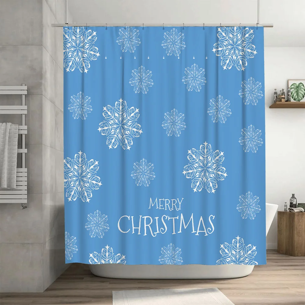 Christmas Shower Curtain Snowf - Home Bathroom Ideas recensie en prijs