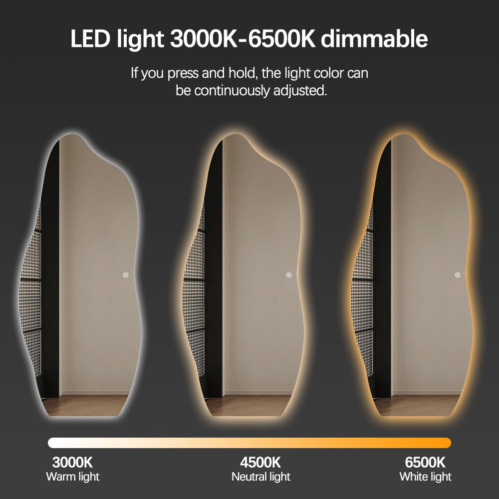 Irregular LED Bathroom Mirror  - Home Bathroom Vanity recensie en prijs