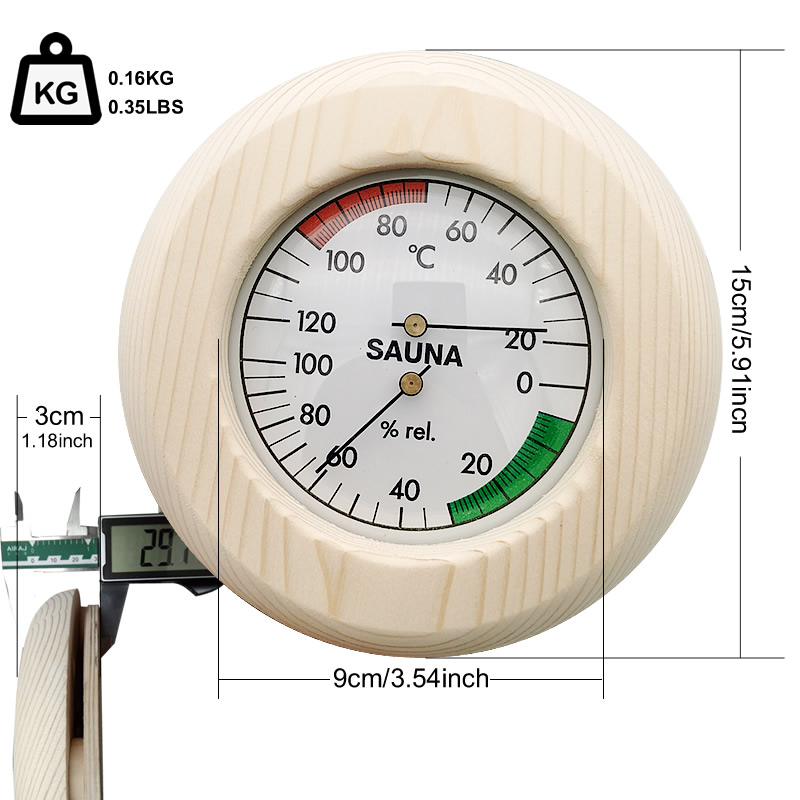 Wall Hung Thermo-Hygrometer Sa - Home Bathroom Sauna recensie en prijs