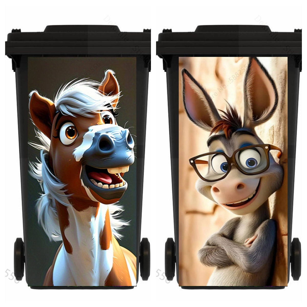 Funny Cartoon Horse Trash Can  - Home Bathroom Trash Can recensie en prijs