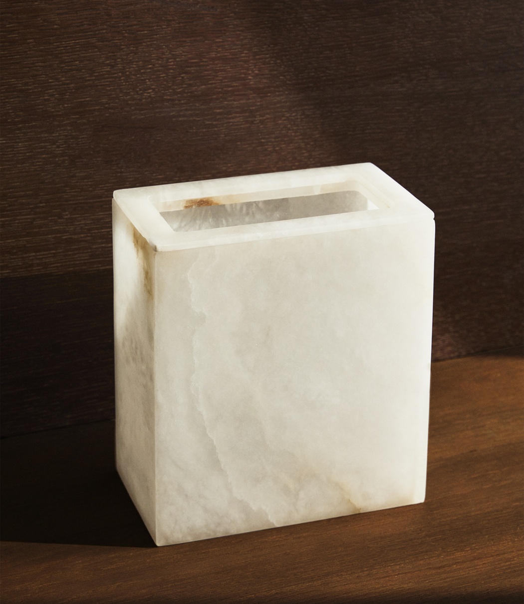 Natural Stone Snowflake Gypsum - Home Bathroom Trash Can recensie en prijs