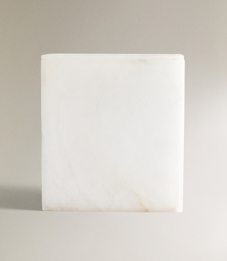 Natural Stone Snowflake Gypsum - Home Bathroom Trash Can recensie en prijs
