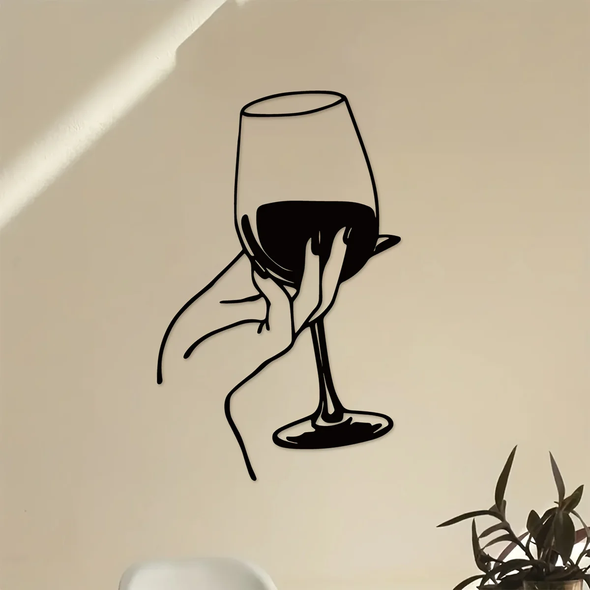 Wine Lover Lady Hand Metal Wal - Home Creation Bathroom recensie en prijs