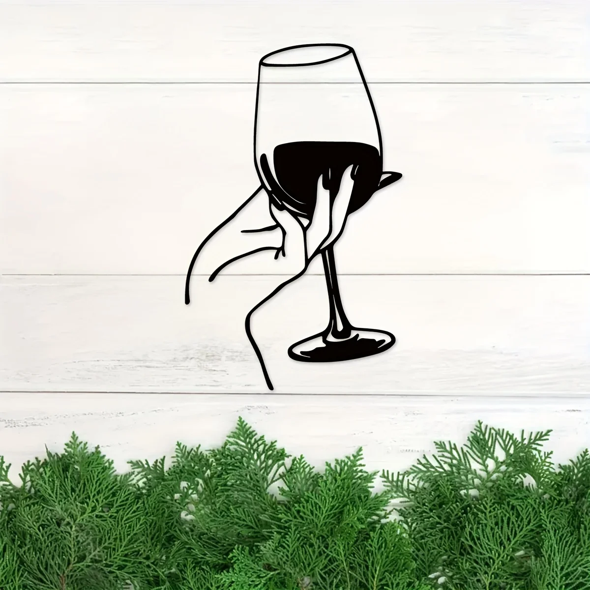 Wine Lover Lady Hand Metal Wal - Home Creation Bathroom recensie en prijs