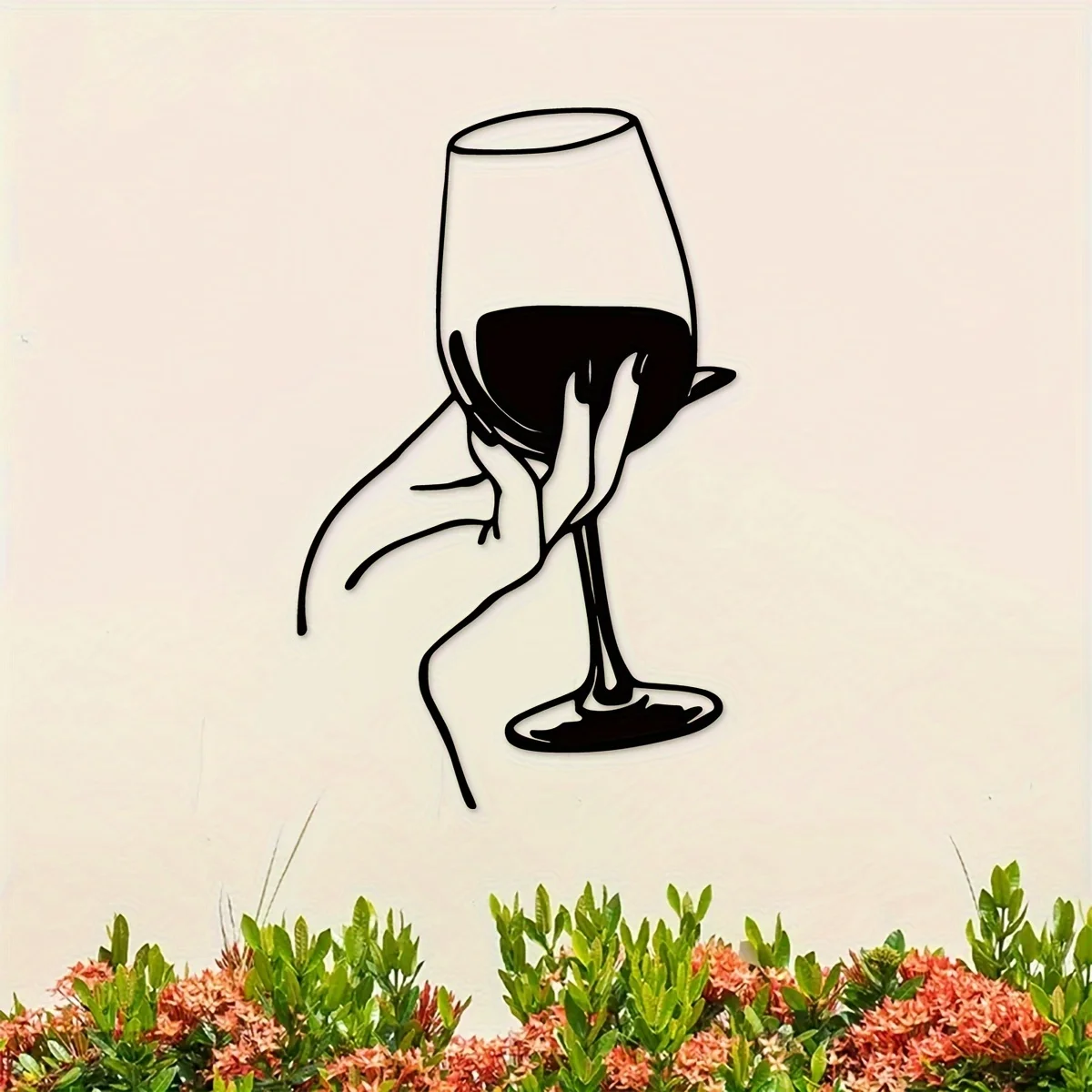 Wine Lover Lady Hand Metal Wal - Home Creation Bathroom recensie en prijs