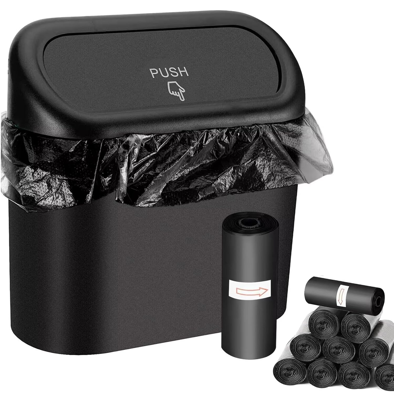 Car Trash Can Bin with Lid- Mi - Home Bathroom Trash Can recensie en prijs