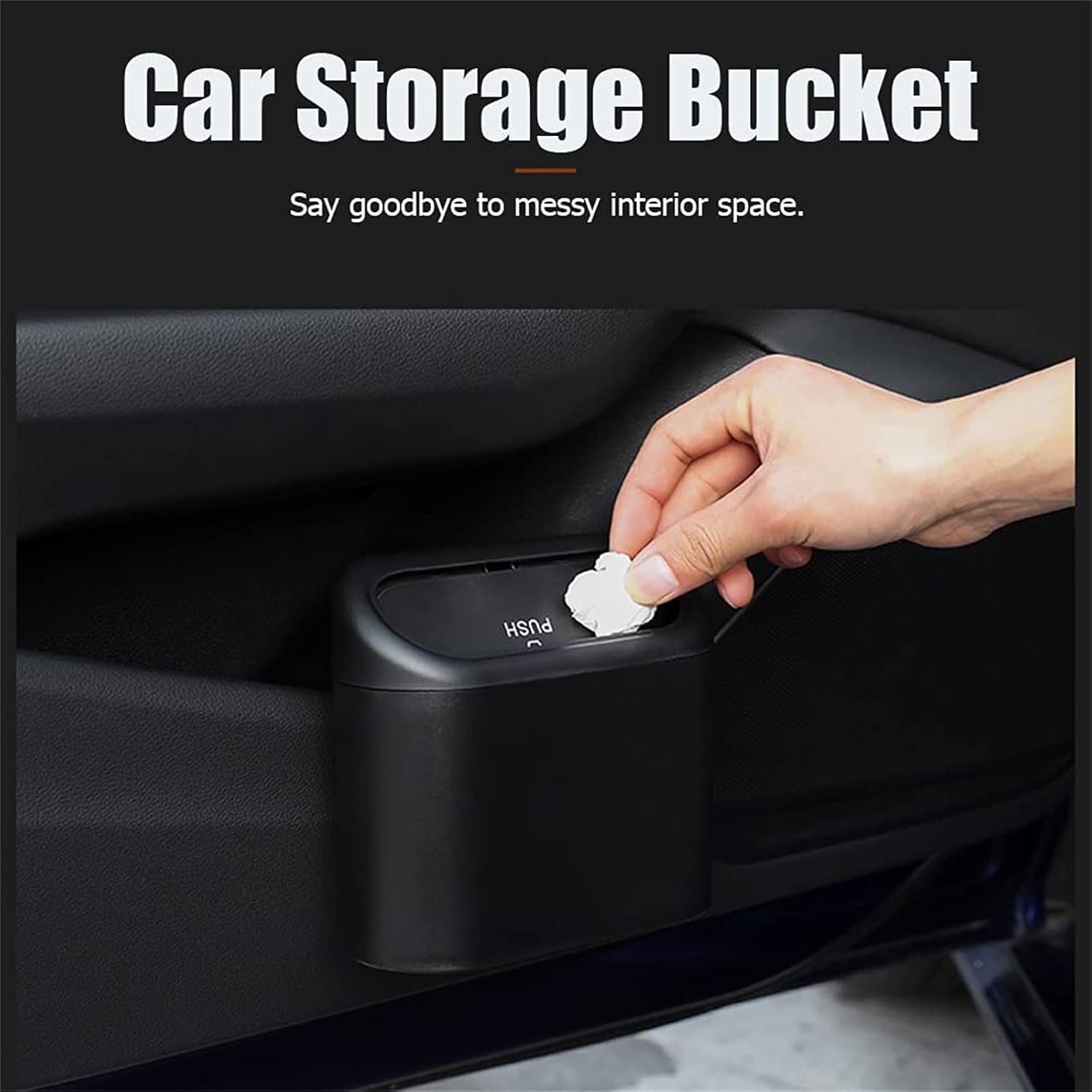 Car Trash Can Bin with Lid- Mi - Home Bathroom Trash Can recensie en prijs