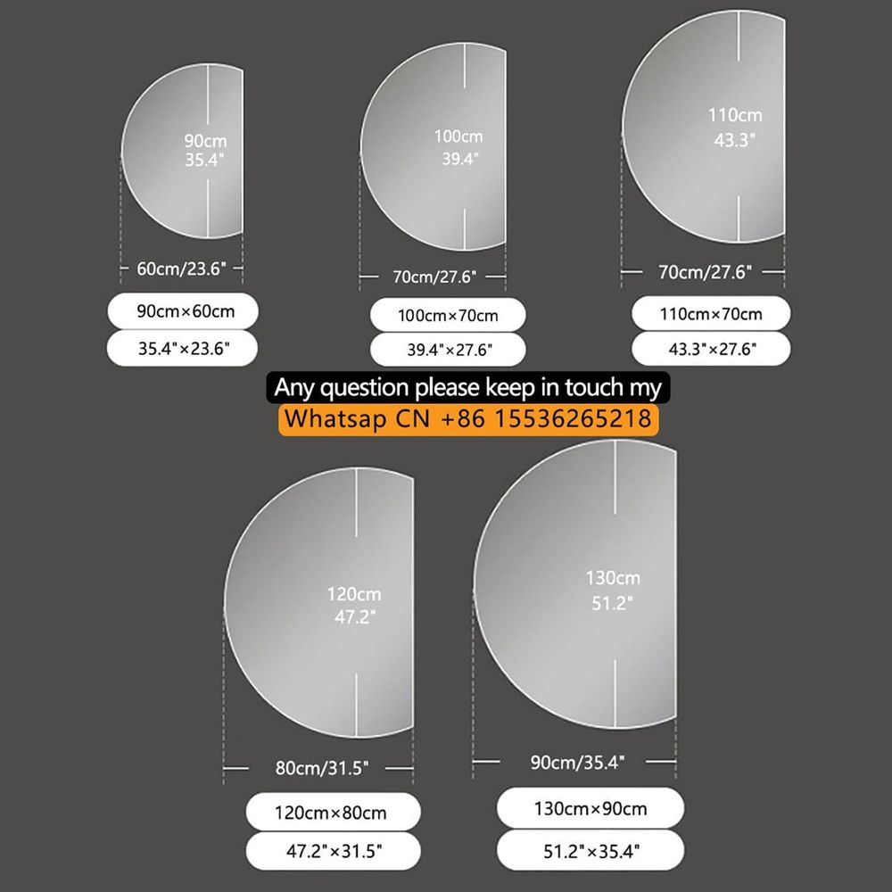 51x35 Semicircle LED Lighted V - Home Bathroom Vanity recensie en prijs