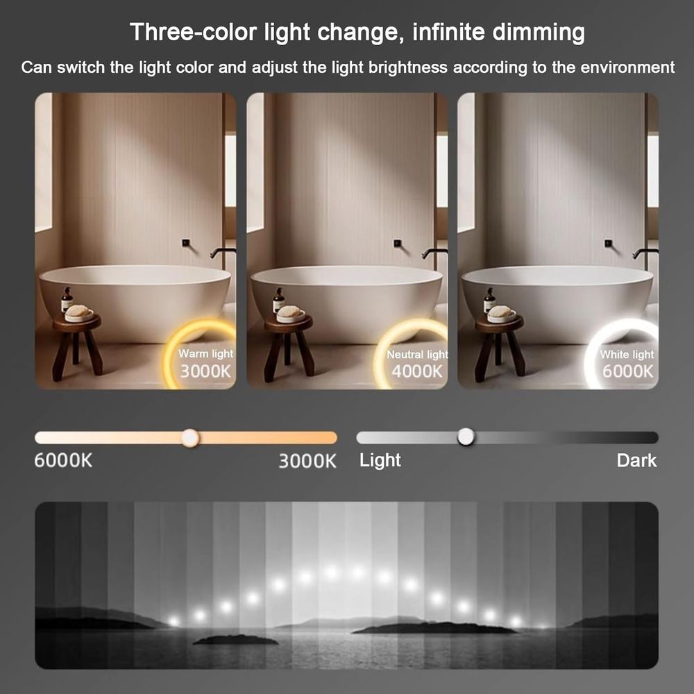 51x35 Semicircle LED Lighted V - Home Bathroom Vanity recensie en prijs