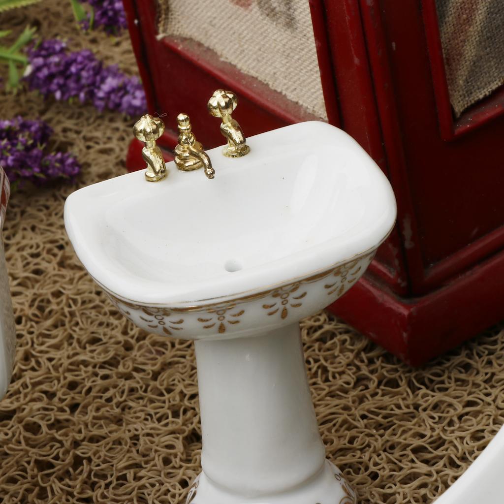 Ceramic Dollhouse Bathroom Set - Home Bathroom Scales recensie en prijs