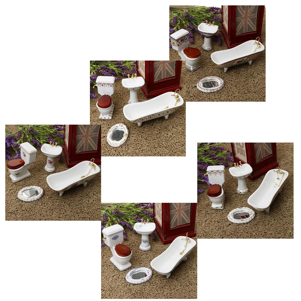 Ceramic Dollhouse Bathroom Set - Home Bathroom Scales recensie en prijs
