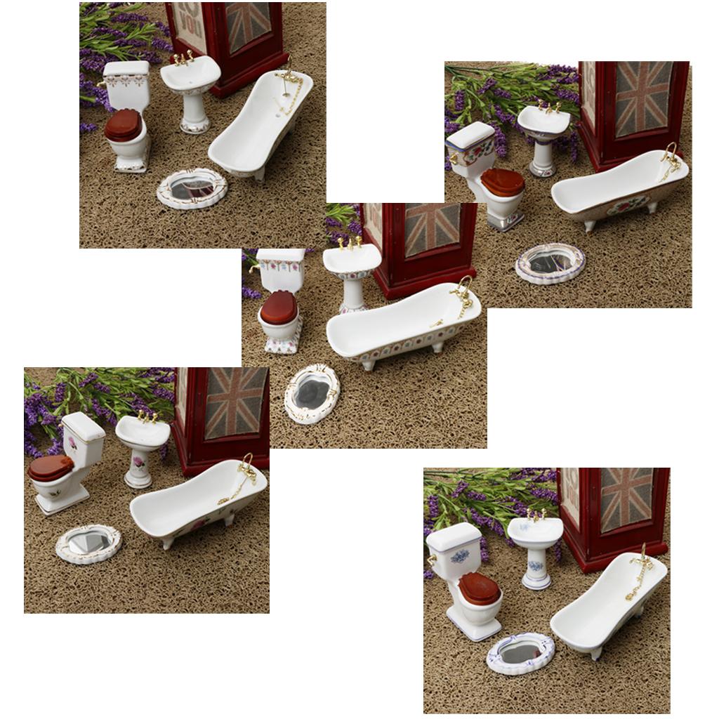 Ceramic Dollhouse Bathroom Set - Home Bathroom Scales recensie en prijs