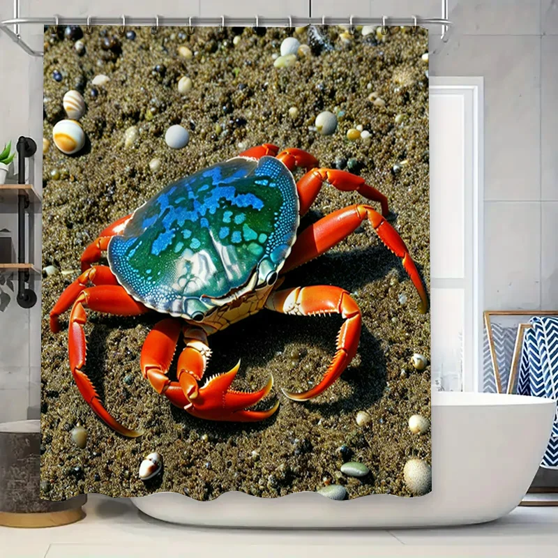 3D Printed Shower Curtain Blue - Home Bathroom Ideas recensie en prijs