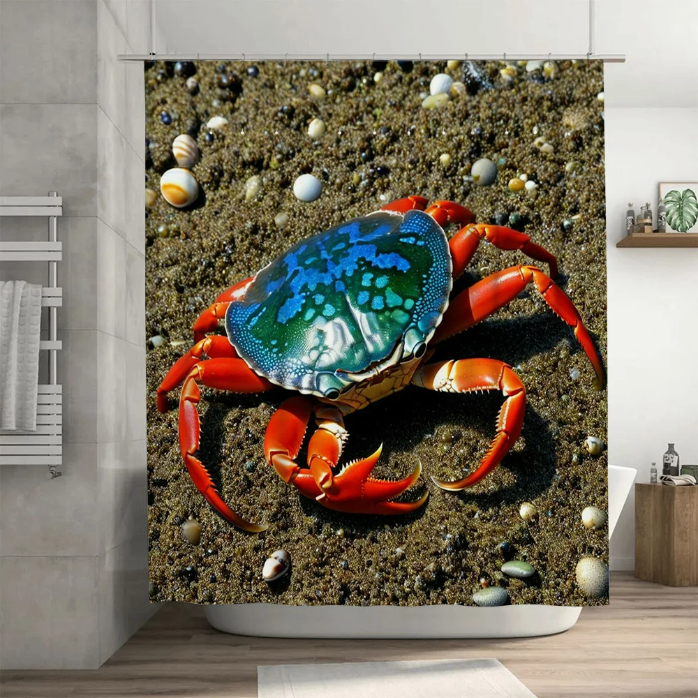 3D Printed Shower Curtain Blue - Home Bathroom Ideas recensie en prijs