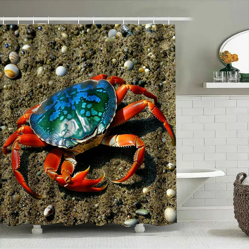 3D Printed Shower Curtain Blue - Home Bathroom Ideas recensie en prijs